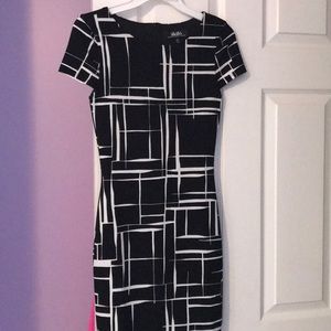 White and Black Dress